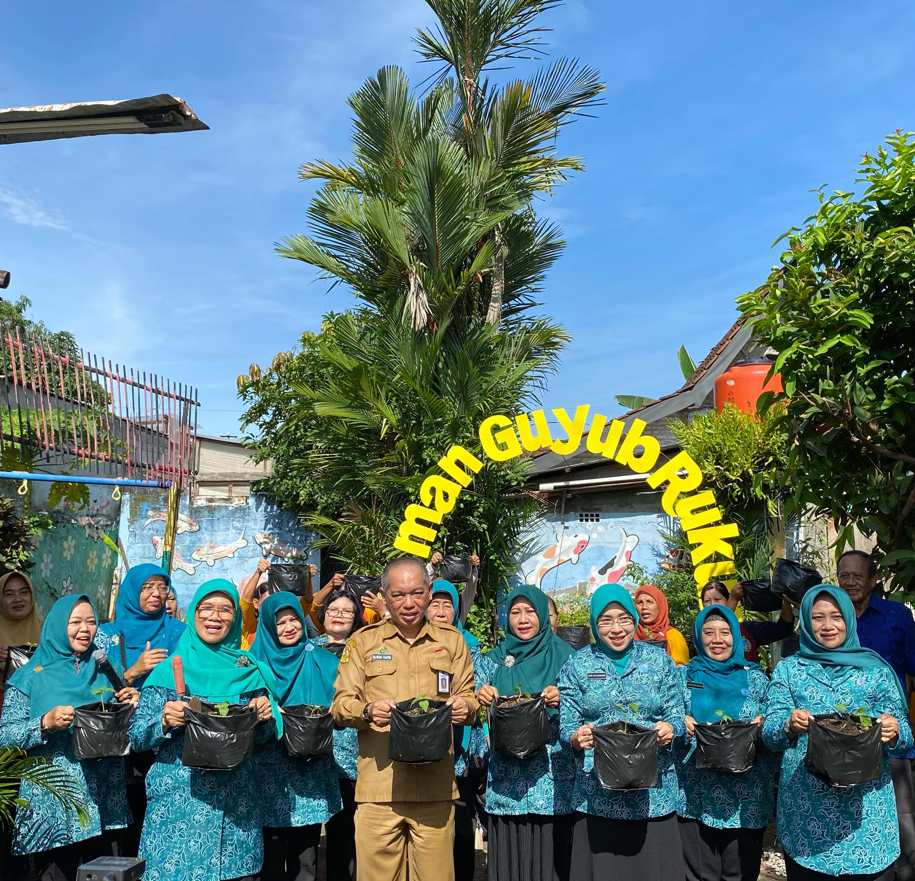 Ketua TP PKK Kota Yogyakarta Tanam Cabai di Semaki